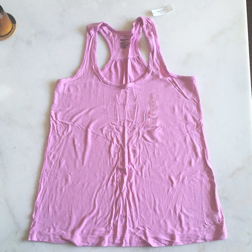 New with tag! NWT Gap body soft modal pink racerback tank